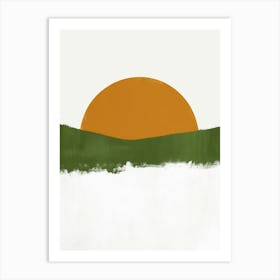 Sunset In The Mountains 70 Art Print