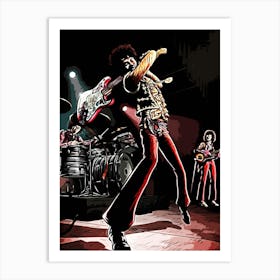 Jimi Hendrix guitarist Art Print