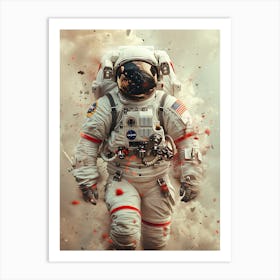 Fantasy Whimsical Astronaut 7 Art Print