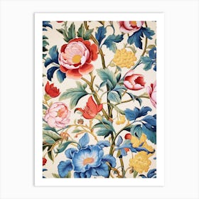 Floral Wallpaper 62 Art Print