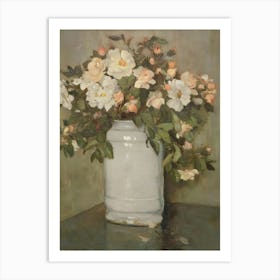 Roses In A Vase 10 Art Print