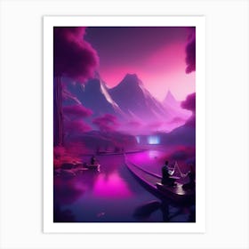 Violet Hues Art Print