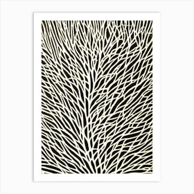 Acropora Palifera Ii Linocut Art Print