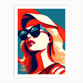 Monochrome American Woman Legacy Art Print