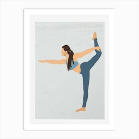 Yoga faceless pose Art Print