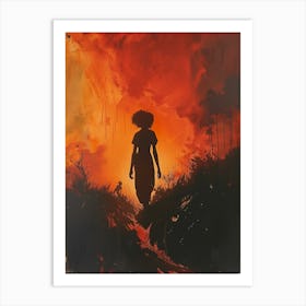 'The Woman In Red' 1 Art Print