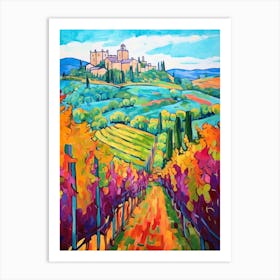 Montalcino Italy 1 Fauvist Painting Art Print