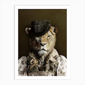 Victorian Lioness Art Print