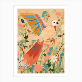 Maximalist Bird Painting Parrot 2 Art Print