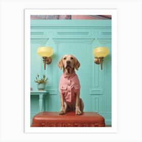 A Dog Labrador Retriever 4 Art Print