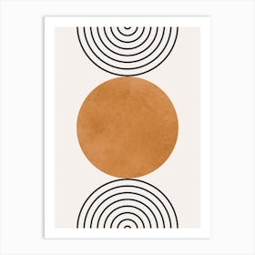 Circles and lines 4 1 Art Print