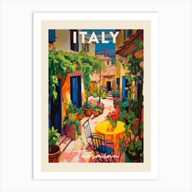 Taormina Italy 1 Fauvist Painting Travel Poster Art Print