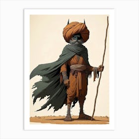 Man With A Spear Art Print