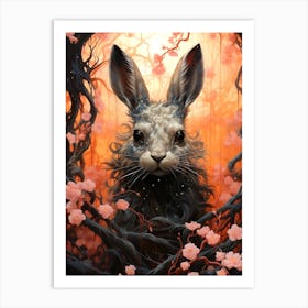 Hare In The Forest Art Print