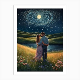 Starry Night Canvas Print Art Print