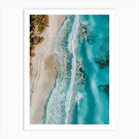 Aerial View Of A Beach 115 Art Print