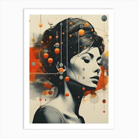 Neon Dreams 80s Glamour Art Print