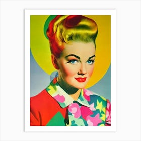 Jo Van Fleet Colourful Pop Movies Art Movies Art Print