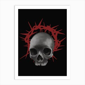 Scarlet Veil Of Decay Art Print