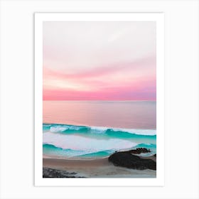 Esperance Beach, Australia Pink Photography 1 Art Print