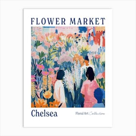 Flower Market Chelsea London Art Print