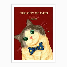 City Of Cats Beautiful The Cats 1 Art Print