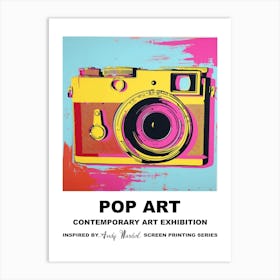 Poster Retro Camera Pop Art 4 Art Print