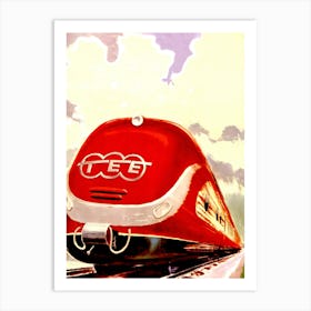 Trans Europe Express Locomotive Art Print