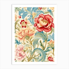 Floral Wallpaper 51 Art Print