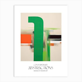 Green Abstract Painting 2 Exhibition Poster Art Print