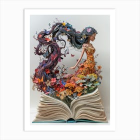 Book Sculpture 3 Art Print