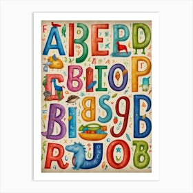 Alphabet Letter A Art Print