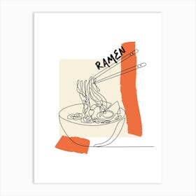 Japanese Ramen Bowl Print, Foodie Wall Art, Noodles Poster, Kitchen Home Decor Art Print