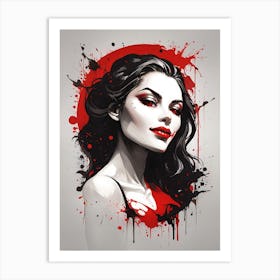 Vampire Beauty Art Print