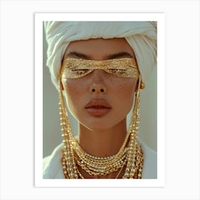 Golden Beauty - Sunglass portrait Art Print