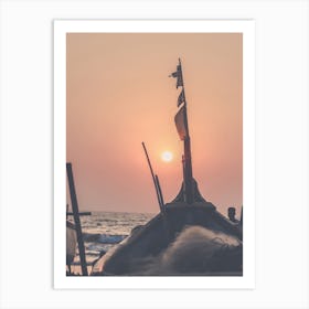 Sunset In Goa Art Print