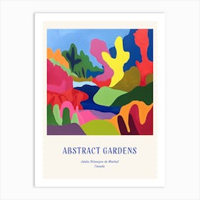 Colourful Gardens Jardin Botanique De Montral Canada 2 Blue Poster Art Print