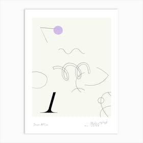 Simple art line no 62 Art Print