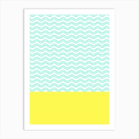 Wavy Background Art Print