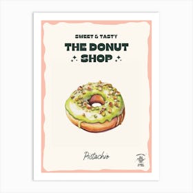 Pistachio Donut The Donut Shop 2 Art Print
