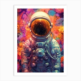 Astronaut In Space 7 Art Print