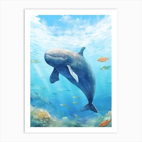 Whale In Ocean 3 Art Print