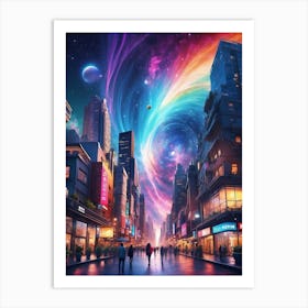 Space City Print Art Print