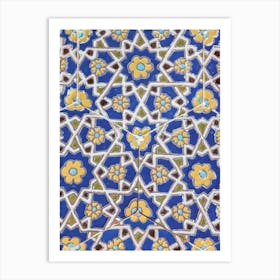 Colourful Tiles Along The Silk Road Art Print