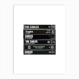 Eagles - Albums - Cassette Print Art Print