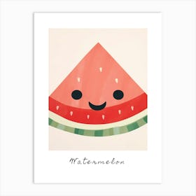 Friendly Kids Watermelon 3 Poster Art Print