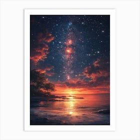 Starry Night Sky 8 Art Print