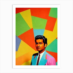 Abhijeet Colourful Pop Art Art Print