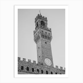 Florence In Black And White 2 Art Print