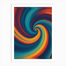 Abstract Swirl Painting 2 Art Print